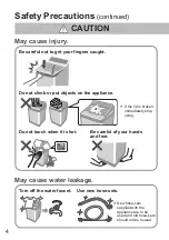 Preview for 4 page of Panasonic NA-FS10V7 Operating & Installation Instructions Manual