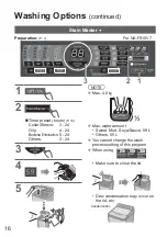 Предварительный просмотр 16 страницы Panasonic NA-FS10V7 Operating & Installation Instructions Manual