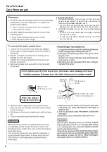 Preview for 8 page of Panasonic NA-FS12X1WPT Operating Instructions Manual