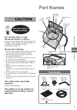 Предварительный просмотр 3 страницы Panasonic NA-FS14X3 Operating & Installation Instructions Manual