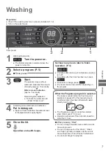 Предварительный просмотр 7 страницы Panasonic NA-FS14X3 Operating & Installation Instructions Manual