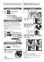 Предварительный просмотр 10 страницы Panasonic NA-FS14X3 Operating & Installation Instructions Manual