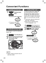 Preview for 20 page of Panasonic NA-FS16V5 Operating & Installation Instructions Manual