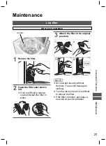 Preview for 21 page of Panasonic NA-FS16V5 Operating & Installation Instructions Manual