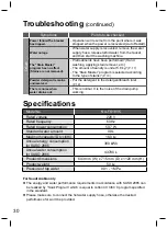 Preview for 30 page of Panasonic NA-FS16V5 Operating & Installation Instructions Manual