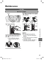 Preview for 21 page of Panasonic NA-FS16V5SSA Operating & Installation Instructions Manual