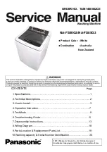 Panasonic NA-FS85G3 Service Manual preview