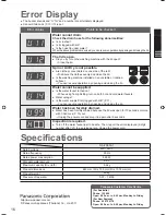 Preview for 16 page of Panasonic NA-FS95A1 Operating & Installation Instructions Manual