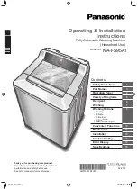 Panasonic NA-FS95A1WAU Operating & Installation Instructions Manual preview