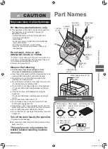 Предварительный просмотр 3 страницы Panasonic NA-FS95A1WAU Operating & Installation Instructions Manual