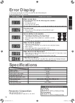 Предварительный просмотр 16 страницы Panasonic NA-FS95A1WAU Operating & Installation Instructions Manual