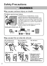 Preview for 2 page of Panasonic NA-S056FR1 Operating & Installation Instructions Manual