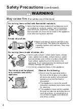 Preview for 4 page of Panasonic NA-S056FR1 Operating & Installation Instructions Manual