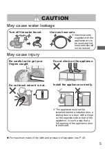 Preview for 5 page of Panasonic NA-S075H1 Operating & Installation Instructions Manual