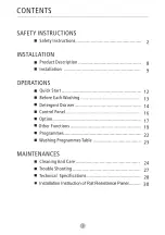 Предварительный просмотр 2 страницы Panasonic NA-S086F1WHK Operating Instructions Manual
