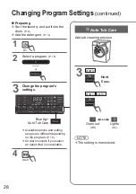 Preview for 28 page of Panasonic NA-S106FC1 Operating & Installation Instructions Manual