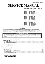 Panasonic NA-S106FG1 Service Manual предпросмотр