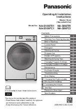 Panasonic NA-S106FR1 Operating & Installation Instructions Manual preview