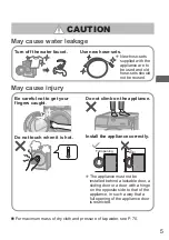 Preview for 5 page of Panasonic NA-S106FR1 Operating & Installation Instructions Manual