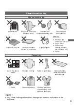 Preview for 9 page of Panasonic NA-S106FR1 Operating & Installation Instructions Manual