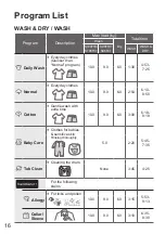 Preview for 16 page of Panasonic NA-S106FR1 Operating & Installation Instructions Manual