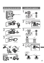 Preview for 47 page of Panasonic NA-S106FR1 Operating & Installation Instructions Manual