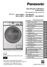 Panasonic NA-V10FC1 Operating & Installation Instructions Manual предпросмотр