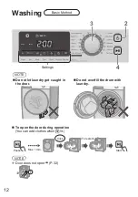 Предварительный просмотр 12 страницы Panasonic NA-V10FG2 Operating & Installation Instructions Manual