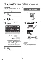 Предварительный просмотр 24 страницы Panasonic NA-V10FG2 Operating & Installation Instructions Manual