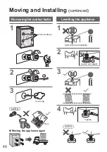 Предварительный просмотр 40 страницы Panasonic NA-V10FG2 Operating & Installation Instructions Manual