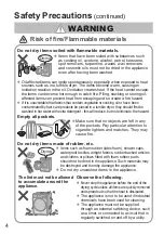 Preview for 4 page of Panasonic NA-V10FR1 Operating & Installation Instructions Manual