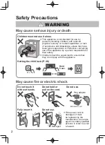 Preview for 2 page of Panasonic NA-V10FX1 Operating & Installation Instructions Manual