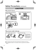 Preview for 4 page of Panasonic NA-V10FX1 Operating & Installation Instructions Manual