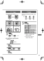 Preview for 21 page of Panasonic NA-V10FX1 Operating & Installation Instructions Manual