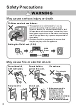 Preview for 2 page of Panasonic NA-V11FX2 Operating & Installation Instructions Manual