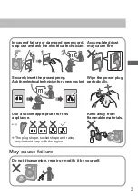 Preview for 3 page of Panasonic NA-V11FX2 Operating & Installation Instructions Manual