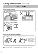 Preview for 4 page of Panasonic NA-V11FX2 Operating & Installation Instructions Manual