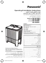 Panasonic NA-W100B1 Operating & Installation Instructions Manual preview