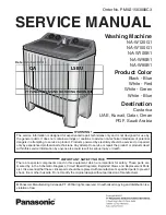 Panasonic NA-W100B1 Service Manual preview