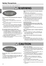 Preview for 2 page of Panasonic NA-W100G1 Operating & Installation Instructions Manual