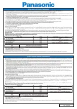 Preview for 27 page of Panasonic NA-W100G1 Operating & Installation Instructions Manual