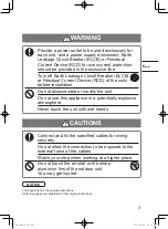 Preview for 3 page of Panasonic nanoe CZ-CNEXU1 Installation Instructions Manual