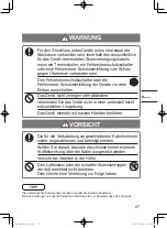 Preview for 27 page of Panasonic nanoe CZ-CNEXU1 Installation Instructions Manual