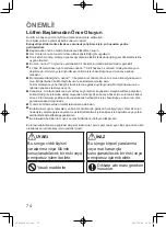 Preview for 74 page of Panasonic nanoe CZ-CNEXU1 Installation Instructions Manual