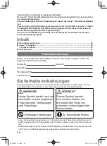 Preview for 26 page of Panasonic nanoe CZ-CNEXU1 Operating Instructions Manual