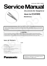Panasonic nanoe EH-HS99 Service Manual preview