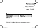 Preview for 3 page of Panasonic Nanoe EH-NA9D Operating Instructions Manual