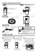 Предварительный просмотр 6 страницы Panasonic nanoeX F-GPT01A Operating Instructions Manual