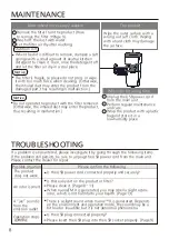 Предварительный просмотр 8 страницы Panasonic nanoeX F-GPT01A Operating Instructions Manual