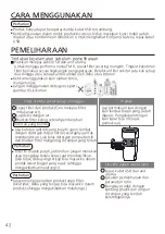 Предварительный просмотр 42 страницы Panasonic nanoeX F-GPT01A Operating Instructions Manual